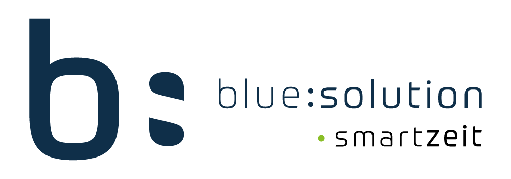 blue:solution - smartzeit Logo